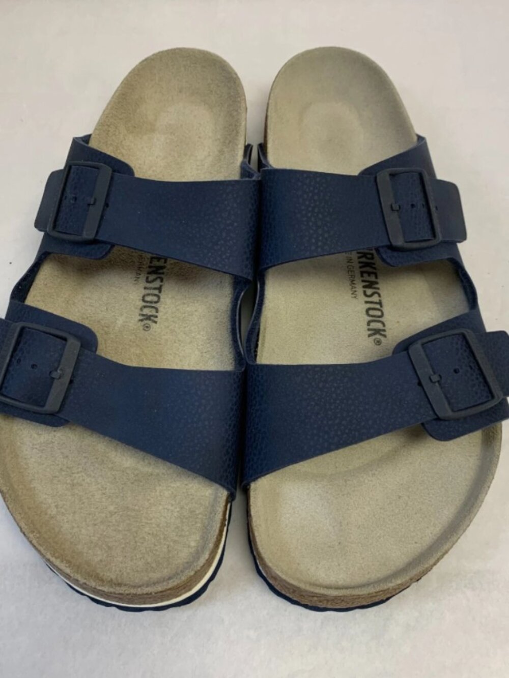 Birkenstock Arizona Desert Soil Blue Birko-Flor Narrow Width Sandals